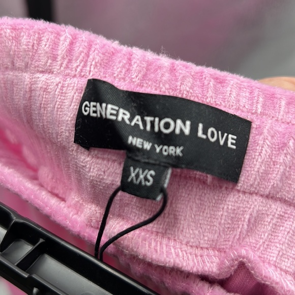 🆕Generation Love Bubblegum Pink Soft Ivy Joggers Loungers Track Choose Love - Picture 8 of 12